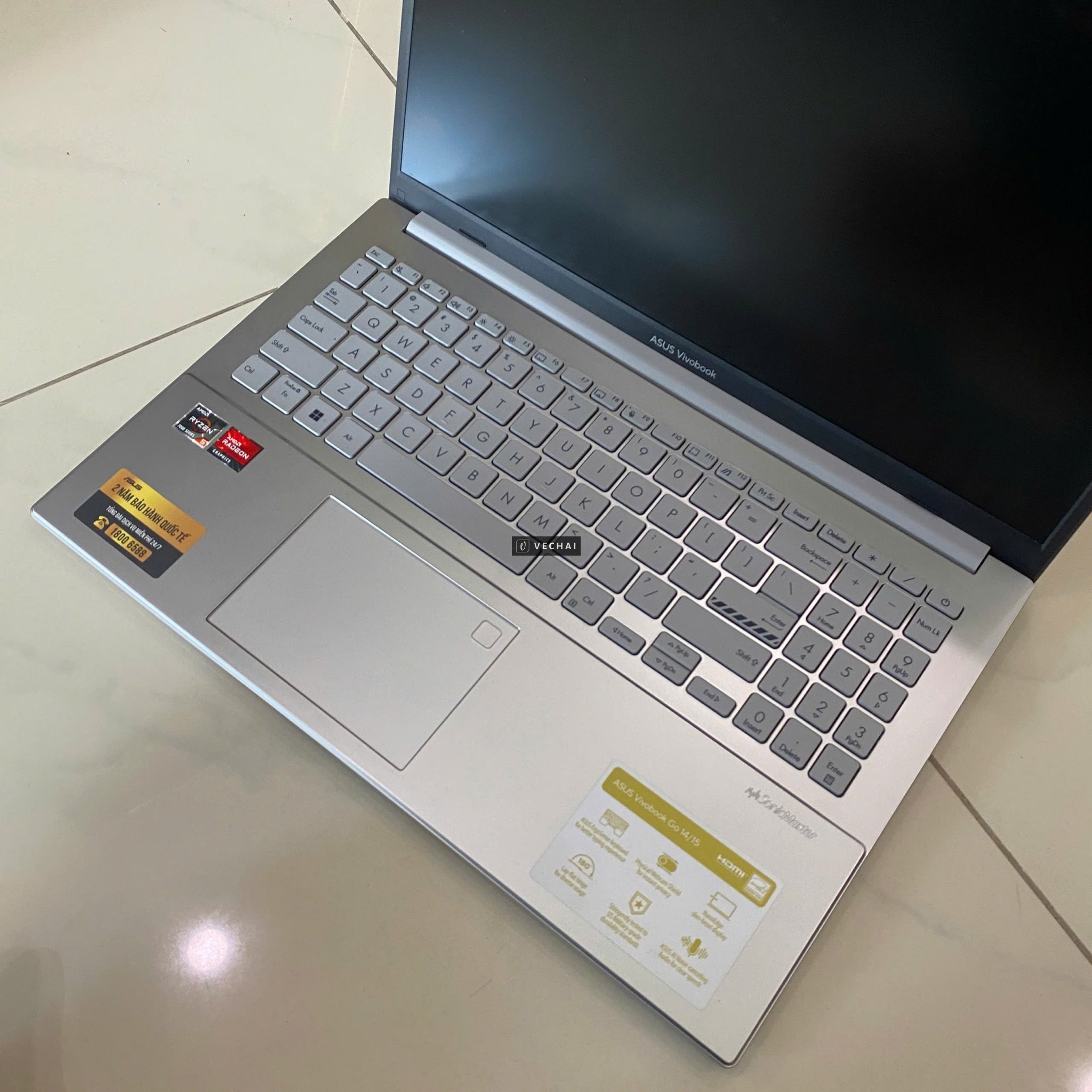 Asus E1504FA R5 7520U/16GB/512GB/15.6"F/Bạc