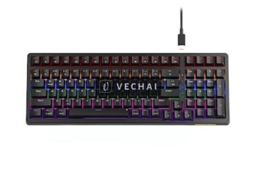 Bàn phím cơ có dây Gaming Newmen GM328, Black, red switch, NEW VI