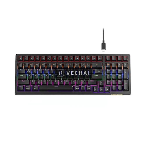 Bàn phím cơ có dây Gaming Newmen GM328, Black, red switch, NEW VI