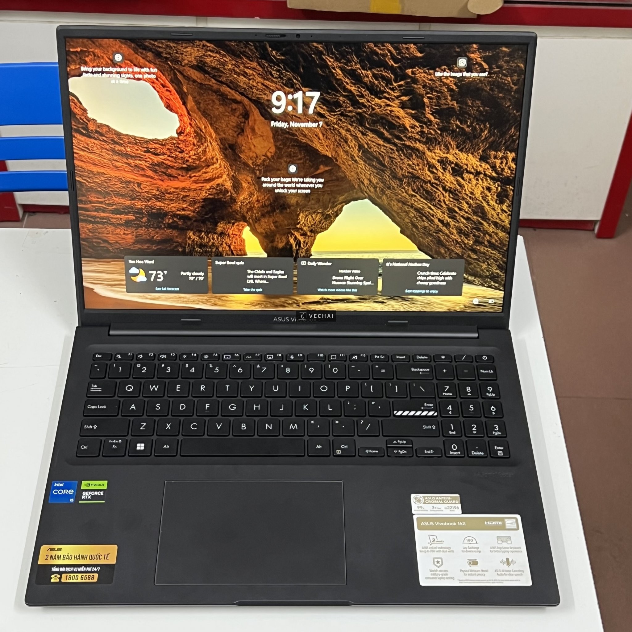 ASUS VIVOBOOK K3605ZF i5 12500H, RAM 16GB, SSD 512GB, RTX2050 4GB, 16 INCH FHD