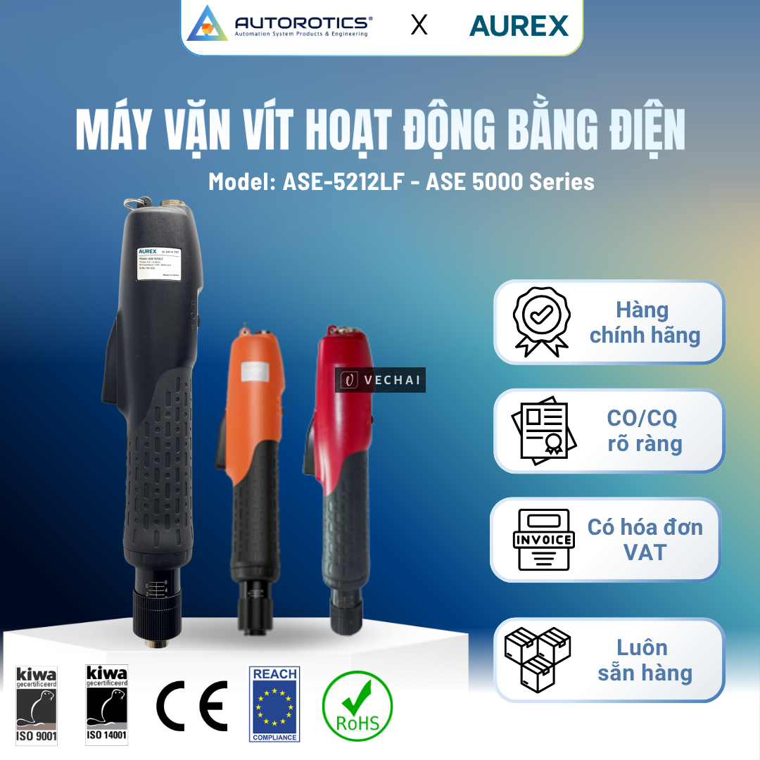 Máy vặn vít hoạt động bằng điện AUREX – Model ASE-5212LF – Dòng ASE 5000 Series