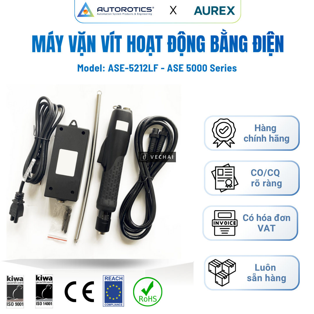 Máy vặn vít hoạt động bằng điện AUREX – Model ASE-5212LF – Dòng ASE 5000 Series