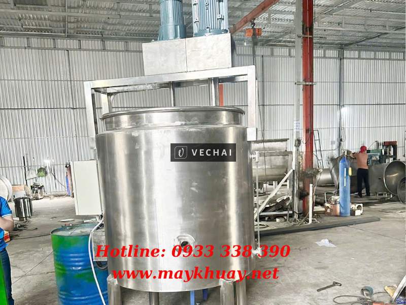 Bồn khuấy hóa chất gia nhiệt 500 lít