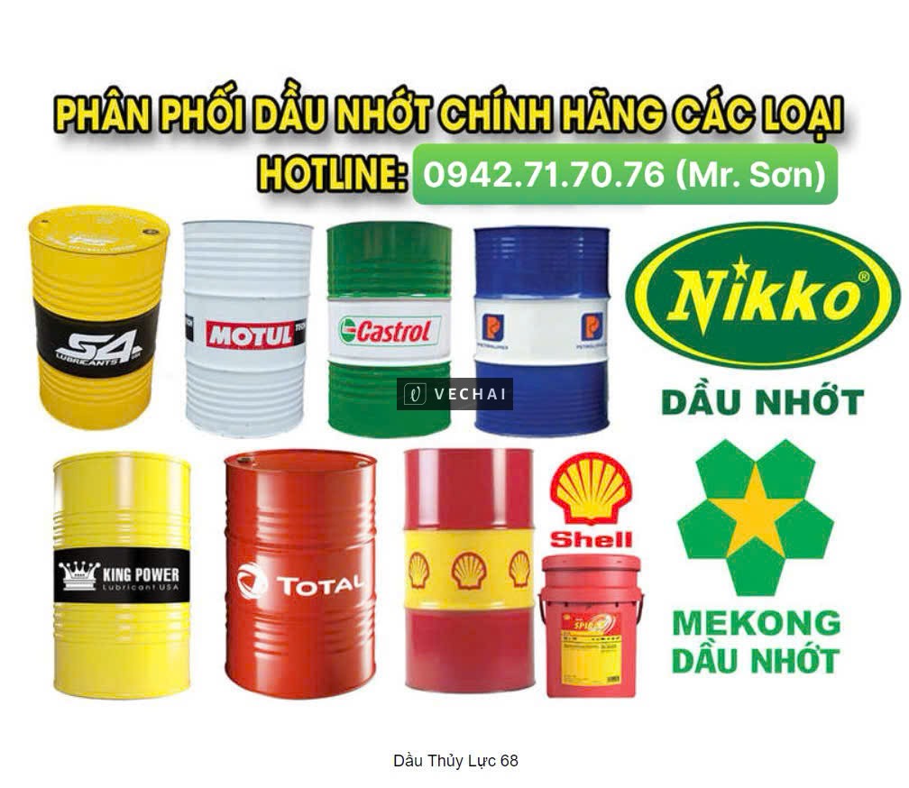 Đại lý mua bán dầu nhớt thủy lực ở tại Long An