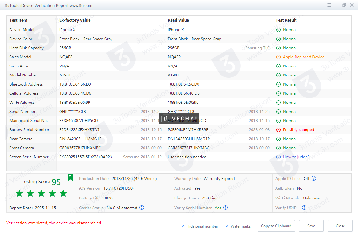 ( Hà Nội ) Bán iPhone X 256Gb VNA