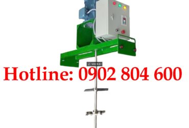 Máy khuấy hóa chất gá ngang thùng IBC 1000 lít
