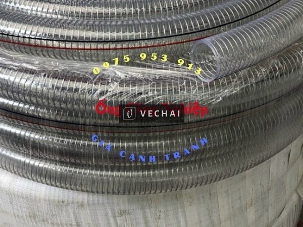 Ống nhựa mềm lõi thép D42, ống nhựa lõi kẽm phi 42