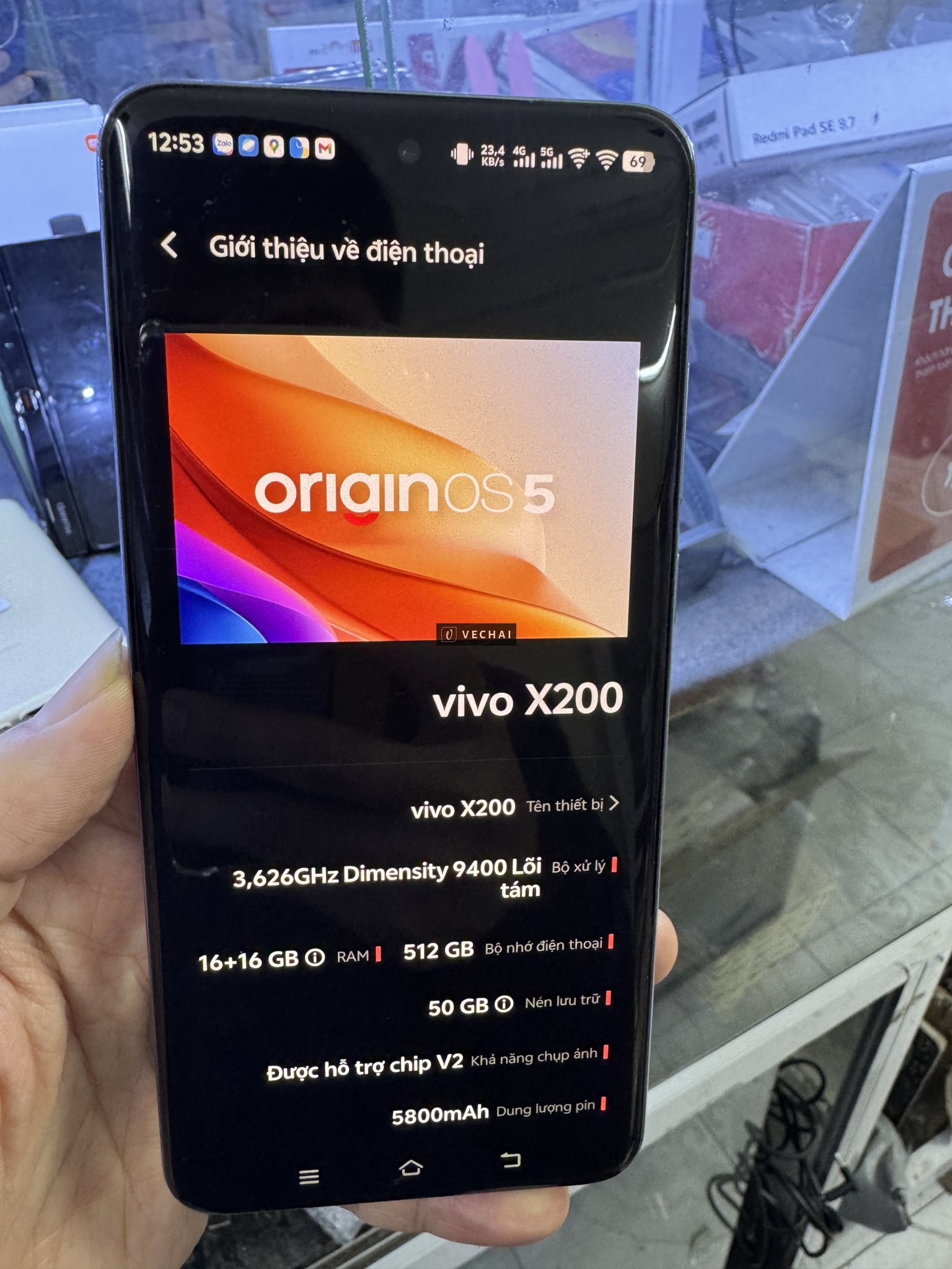 vivo x200 16.512gb chụp ảnh siêu nét