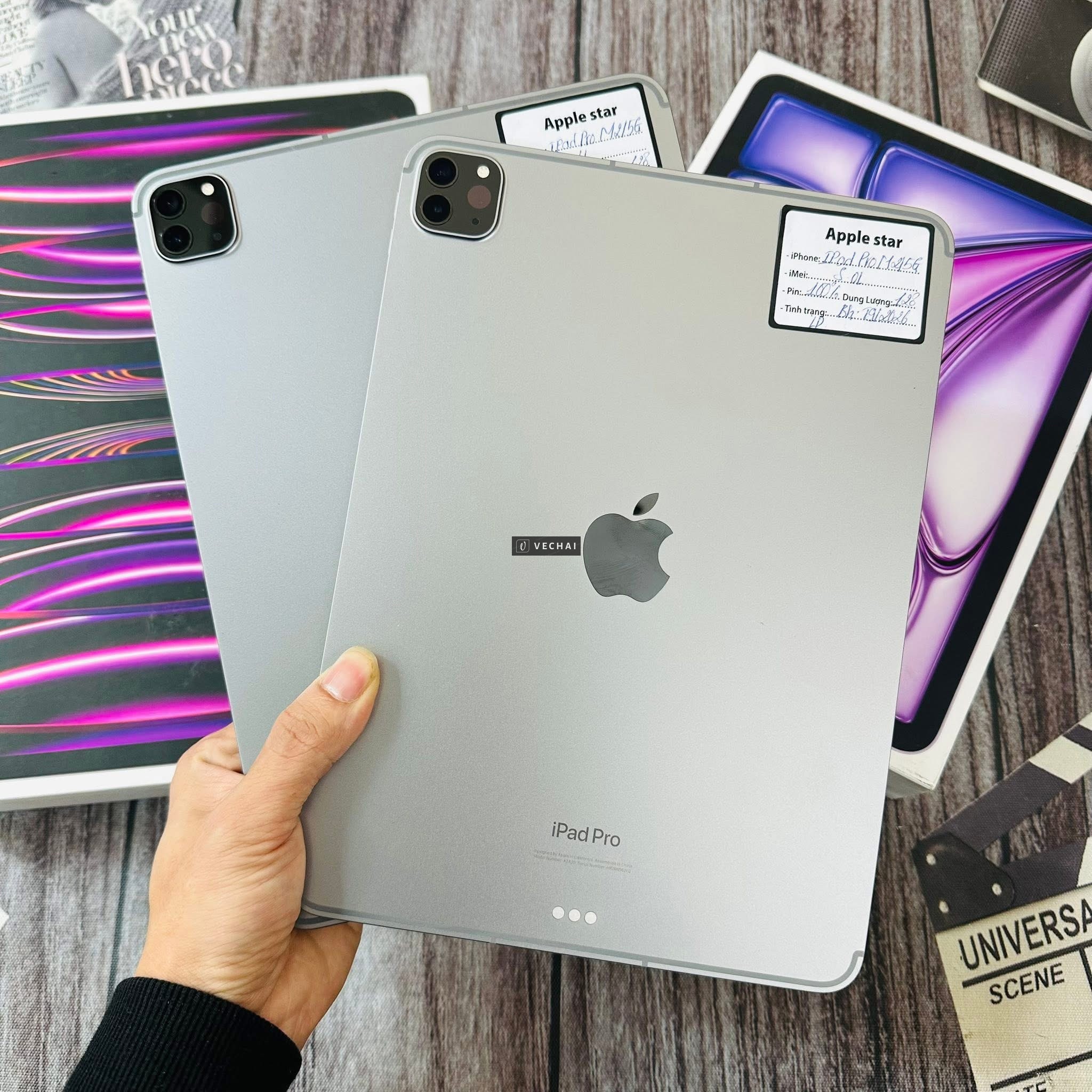 Ipad pro m2 128g 5g sạc 0l