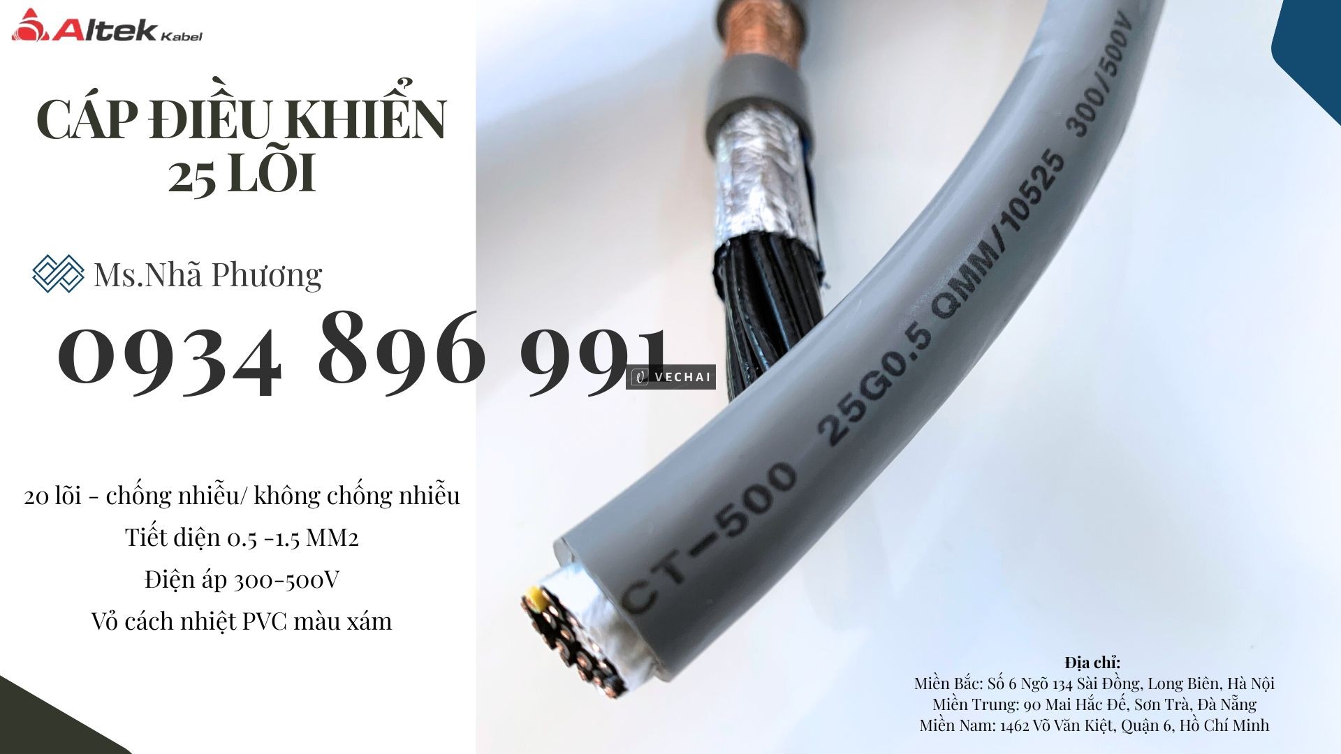 Cáp Điều Khiển 25 Lõi Altek Kabel Đà Nẵng – Hà Nội – Hồ Chí Minh