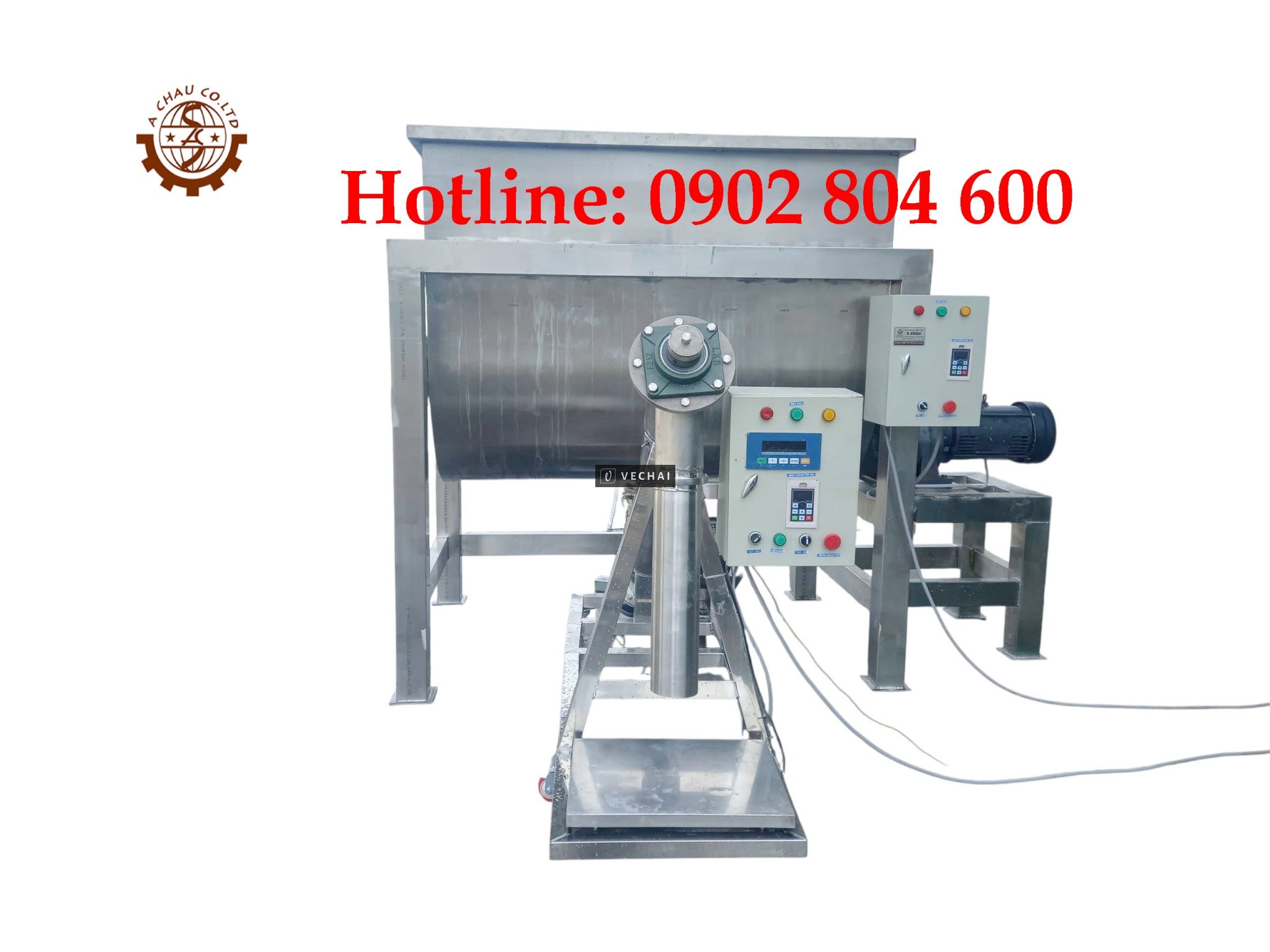 Máy trộn bột khô tích hợp vít tải cân định lượng