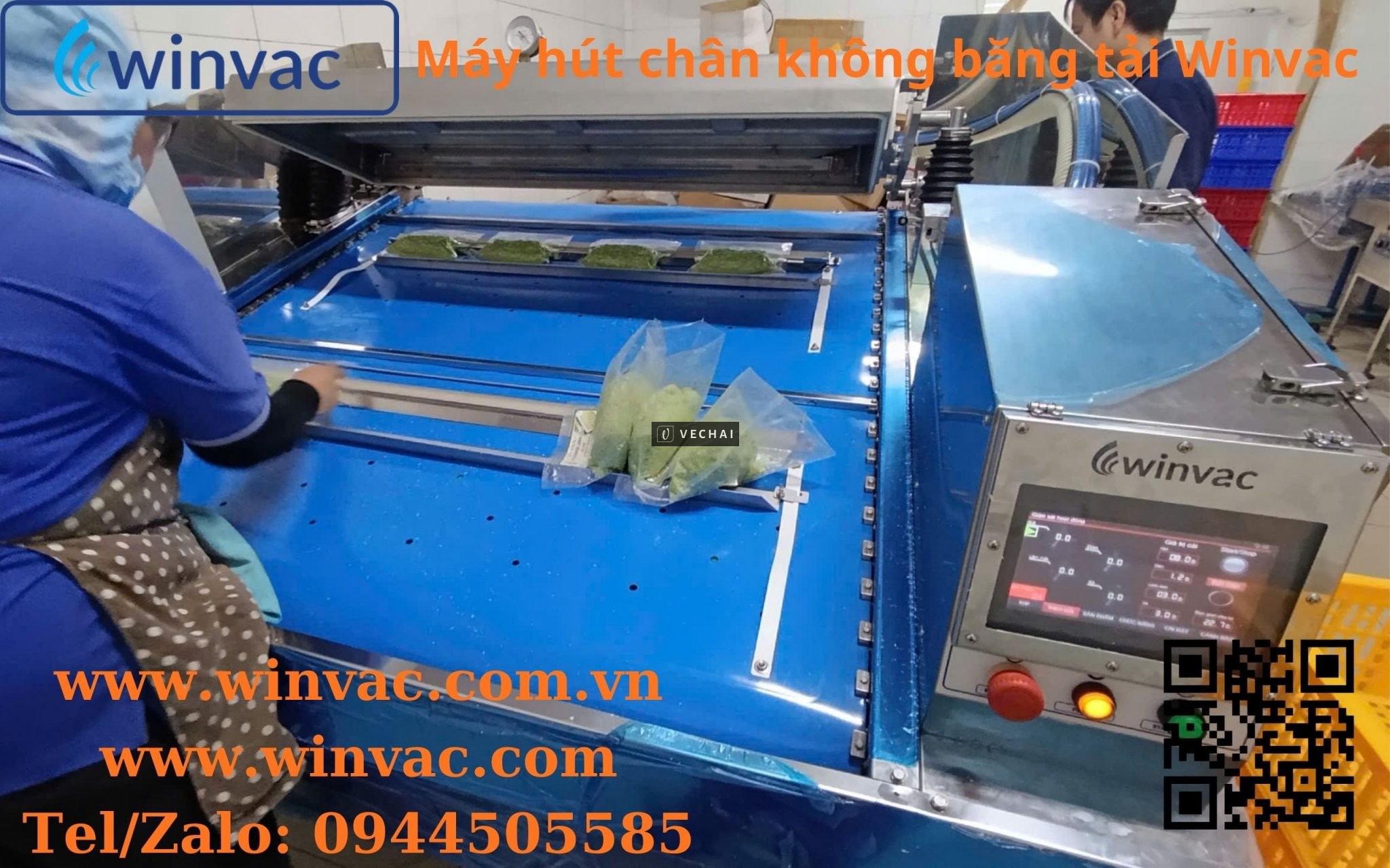 Máy hút chân không băng tải VBM 500 Series