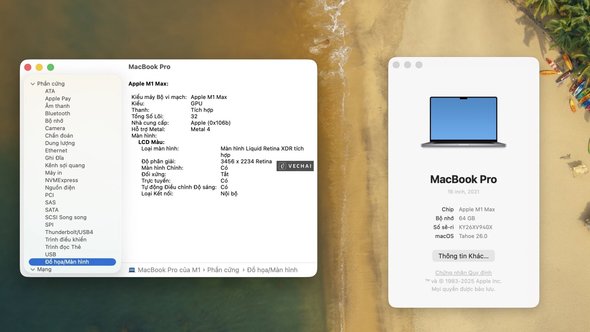 MacBook Pro 16" – M1 Max/64GB/1TB – 32GPU: Nâng Tầm Sáng Tạo!