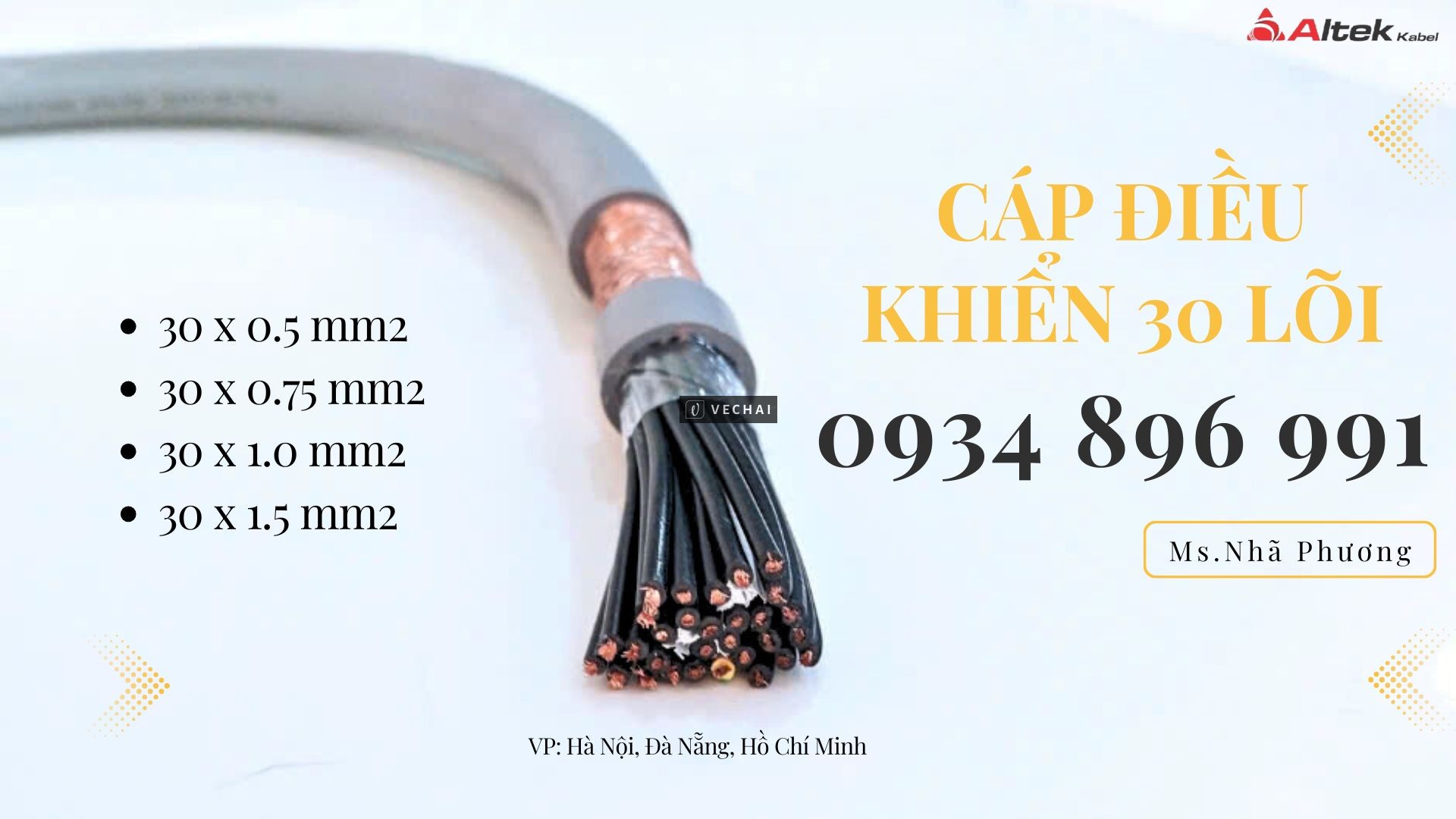 Cáp Điều Khiển 30X 1.5 Altek Kabel Sh-500 Nghệ An, Ninh Bình, Hà Tĩnh