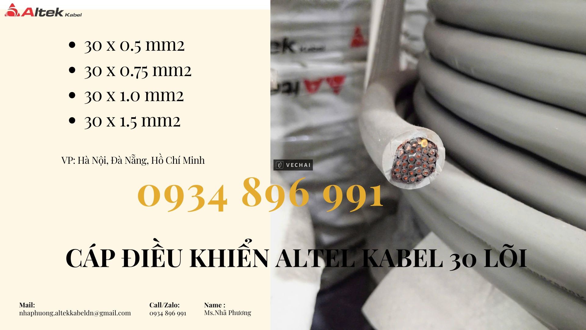 Cáp Điều Khiển 30X 1.5 Altek Kabel Sh-500 Nghệ An, Ninh Bình, Hà Tĩnh