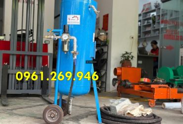 Máy phun cát khí nén, Cối Phun Cát 100L đánh gỉ tẩy sơn