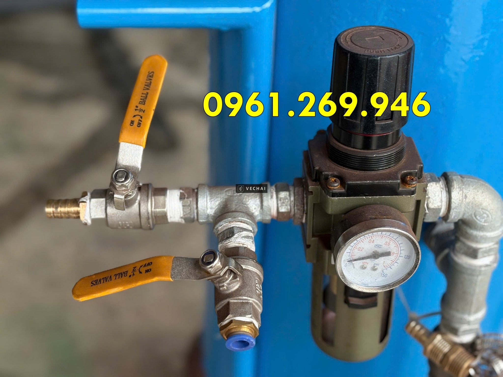 Máy phun cát khí nén, Cối Phun Cát 100L đánh gỉ tẩy sơn