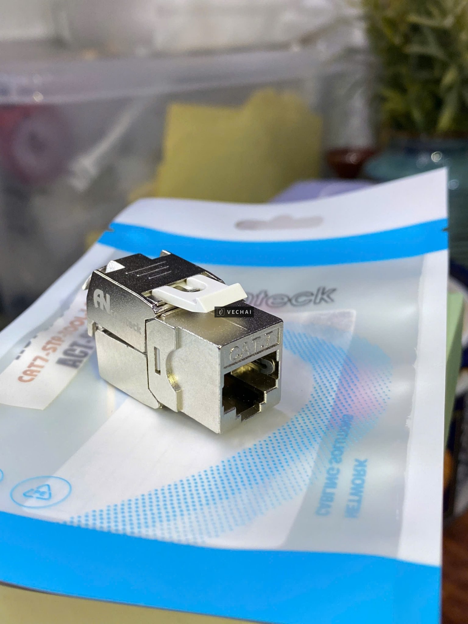 Ổ cắm RJ45 đa năng CAT7 FTP Shielded có chống nhiễu (100/1000) Ancomteck , mã ACT-S7-T002