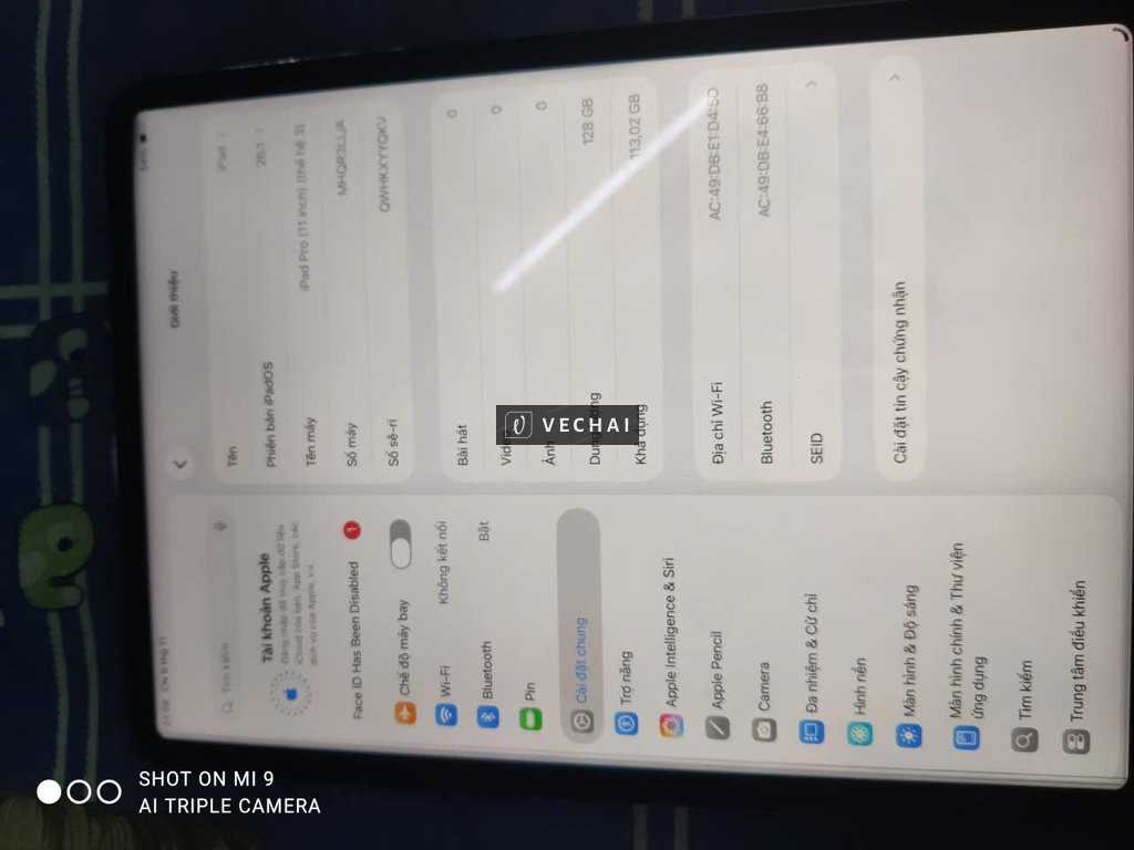 Bán Ipad pro m1 11 in màn sọc chữa cháy