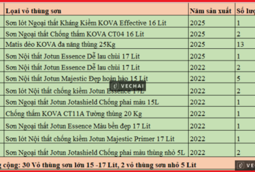 Tp. HCM. Thanh lý một số vỏ thùng Sơn nước.