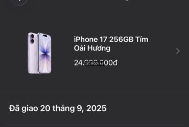 Bán iPhone 17 256GB màu Lavender