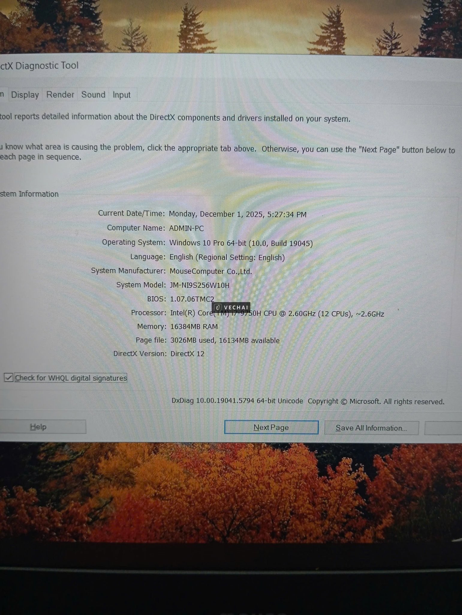 Laptop Gaming Mouse I7 9750H Ram 16GB SSD 256GB VGA MX250 2GB 15.6"FHD
