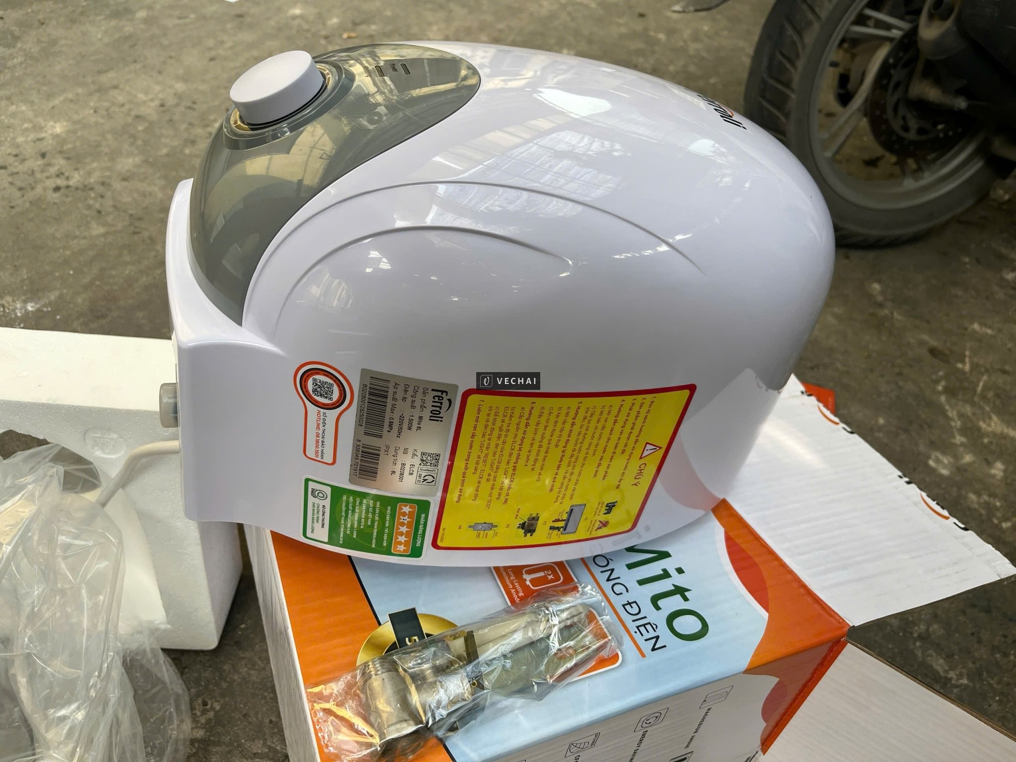 Máy Nước Nóng Ferroli Mito 6L Nhỏ Gọn, An Toàn, Tiết Kiệm