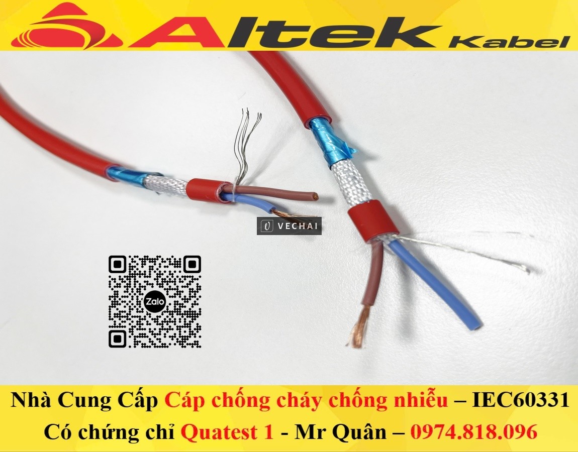 Altek Kabel: Cáp chống cháy chống nhiễu 2×2.5+E+GFT