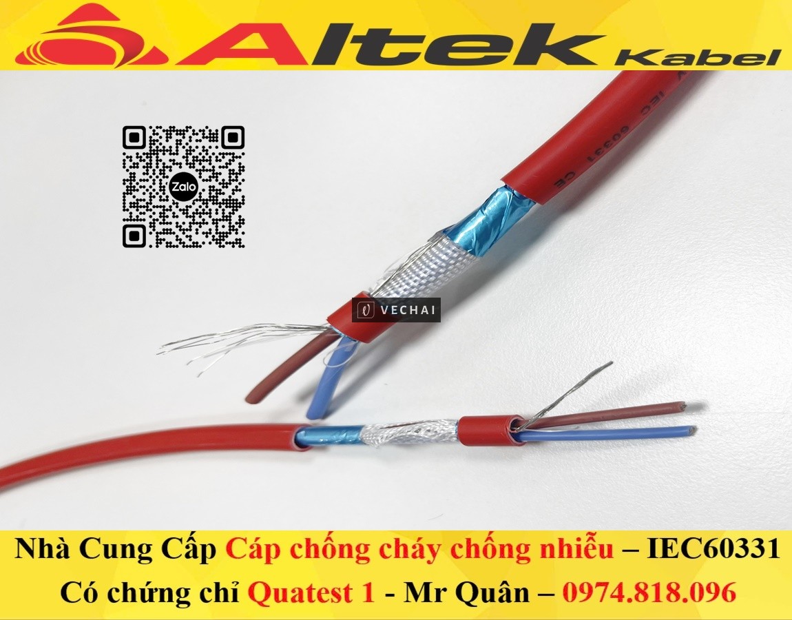 Altek Kabel: Cáp chống cháy chống nhiễu 2×2.5+E+GFT