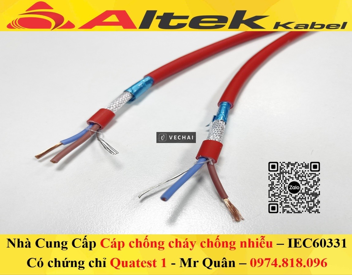 Altek Kabel: Cáp chống cháy chống nhiễu 2×2.5+E+GFT