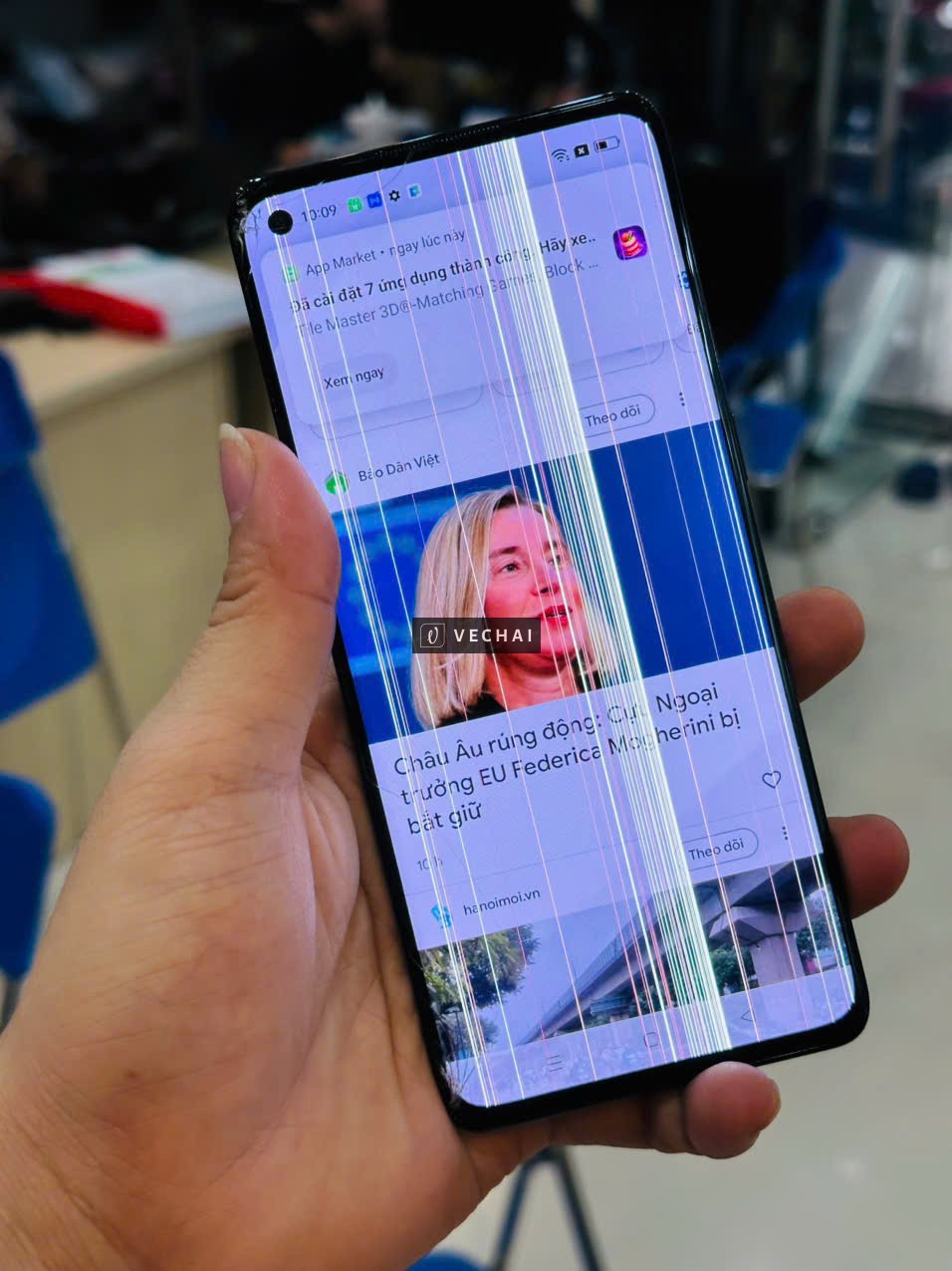 OPPO RENO 4 PRO 8/256GB THANH LÝ LẠI GIÁ RẺ CHO ANH EM  – Tình trạng sọc màn hình, góc dưới nứt kính
