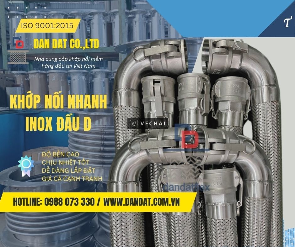 Khớp chống rung/ Khớp nối chống rung inox/ Khớp chống rung mặt bích/ Khớp chống rung máy bơm