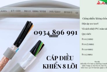 Cáp Điều Khiển 8 Lõi Chống Nhiễu Đà Nẵng, Hà Nội, Hồ Chí Minh