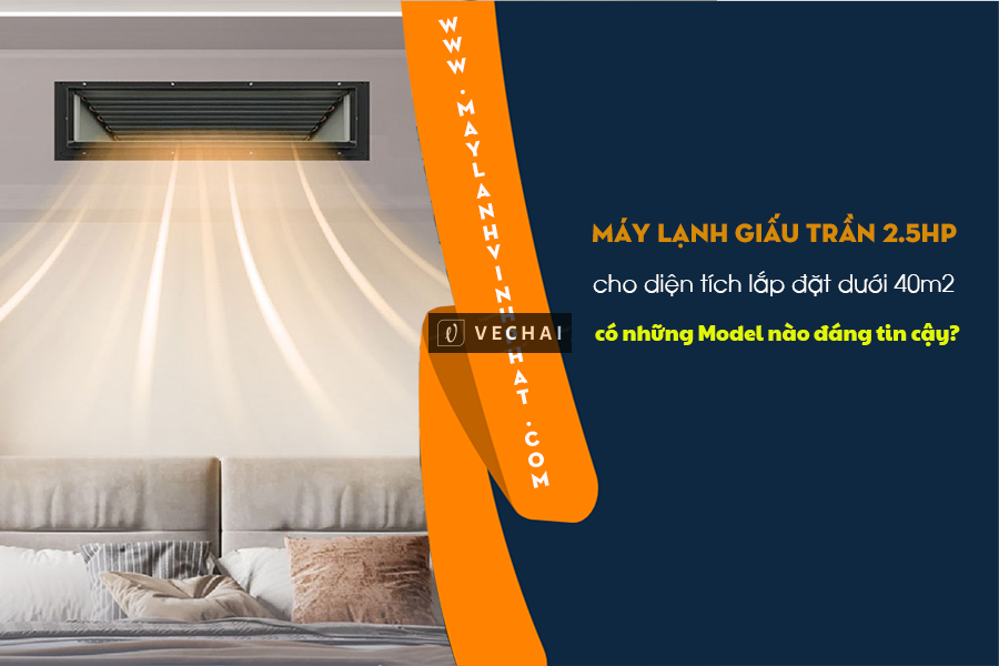 Lựa chọn chuẩn nhất cho phòng 30–40m² có phải là Điều hòa giấu trần 2.5HP không?