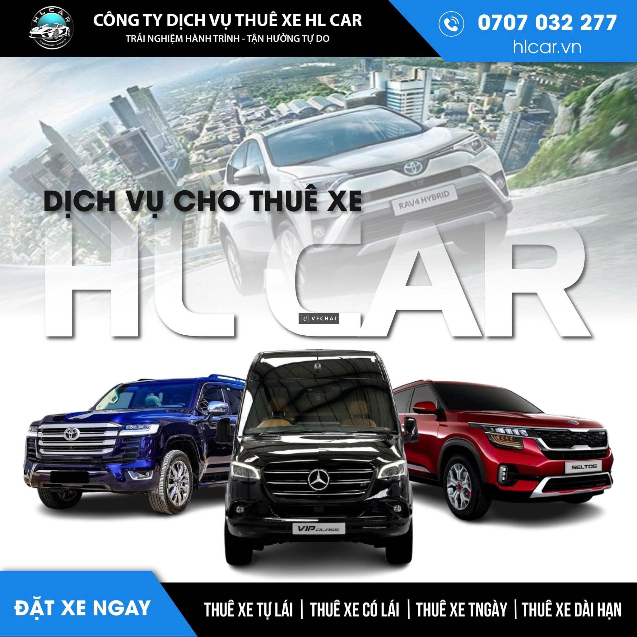 Bảng giá cho thuê xe 4 chỗ mới nhất