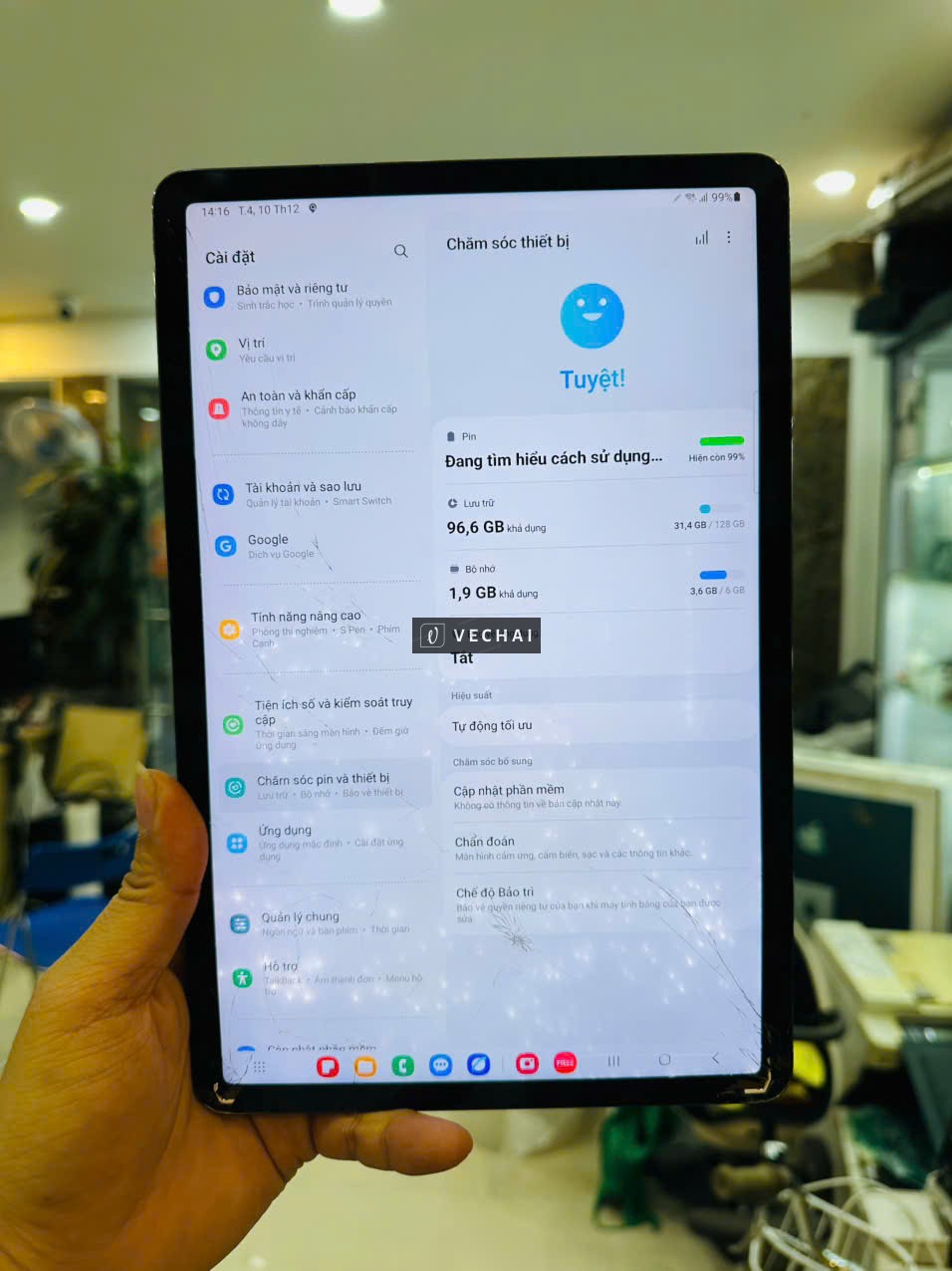 SAMSUNG TAB S7 6/128GB 5G+WIFI MÀN 2K SNAP 865 PLUS PIN 8000 CHÍNH HÃNG NỨT KÍNH THANH LÝ GIÁ RẺ – T