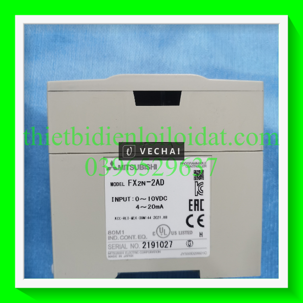Bộ lập trình PLC Mitsubishi FX2N-2AD