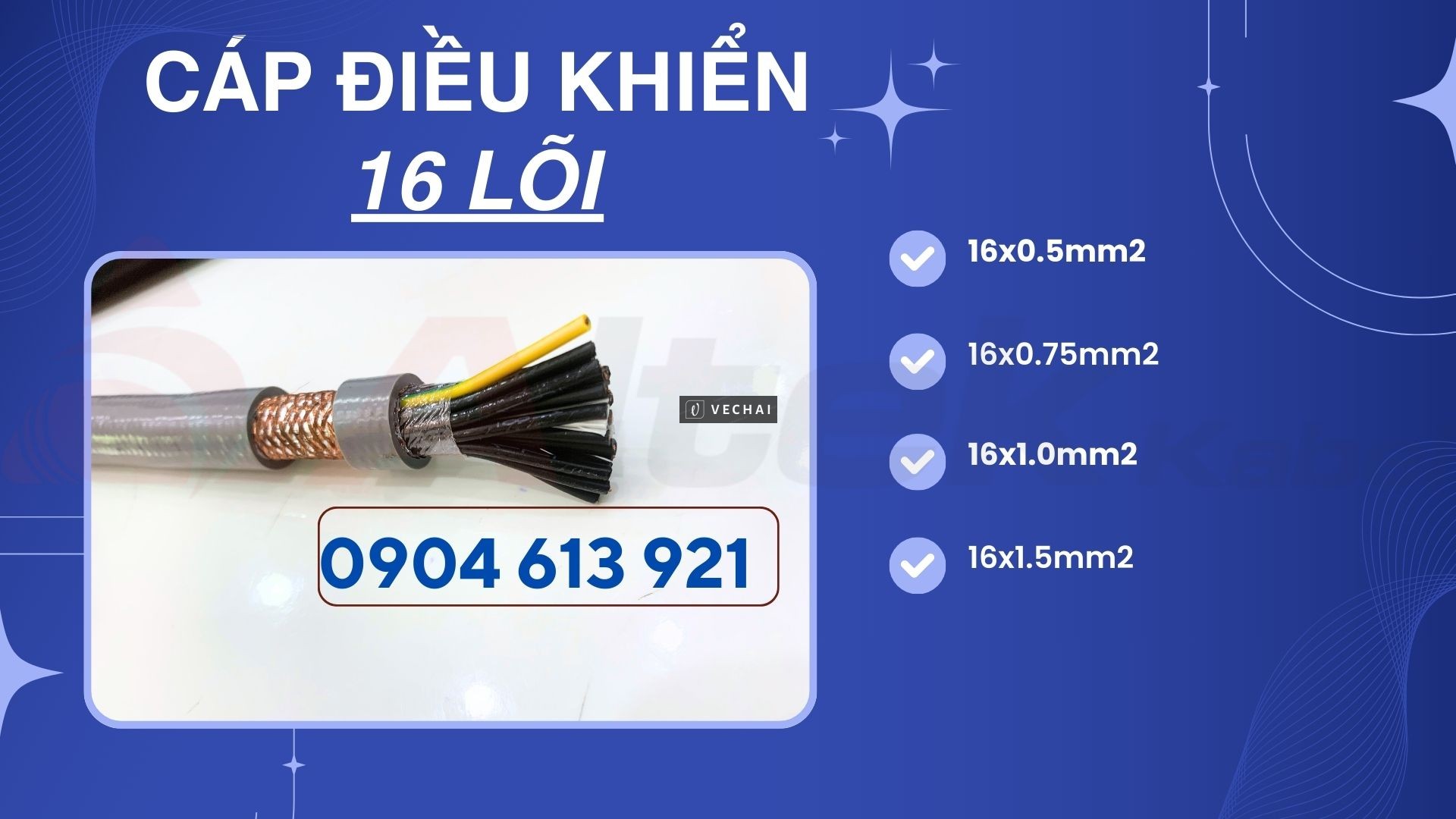 Cáp điều khiển 16×0.5/16×0.75/16×1.0/16×1.5 Altek Kabel chính hãng nhập khẩu