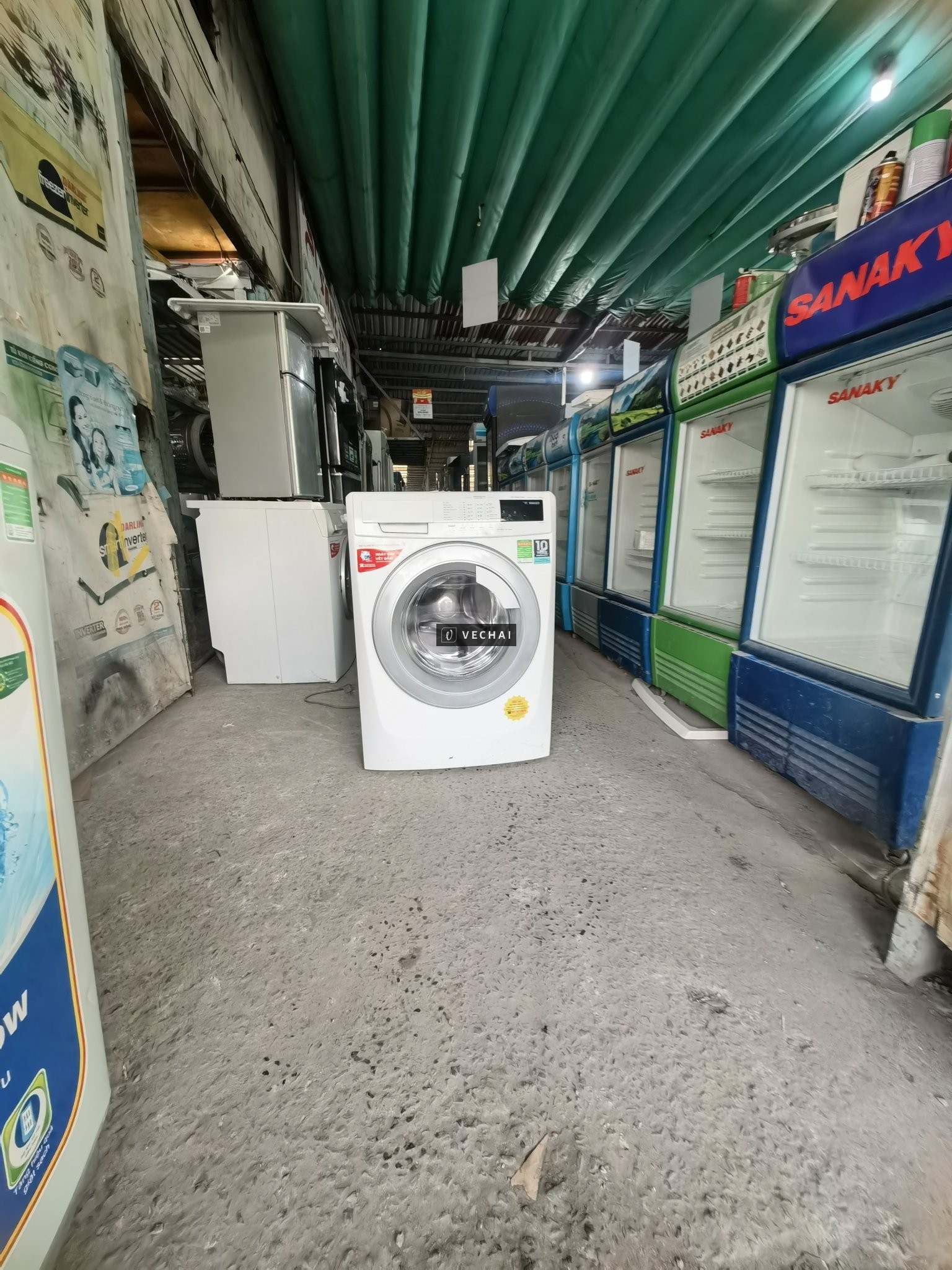 Máy giặt ELECTROLUX inverter 8kg cửa trước chạy tốt thanh lý @394__@63__632