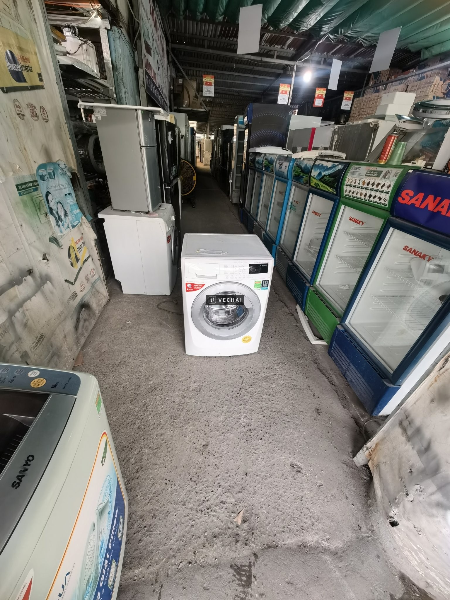 Máy giặt ELECTROLUX inverter 8kg cửa trước chạy tốt thanh lý @394__@63__632