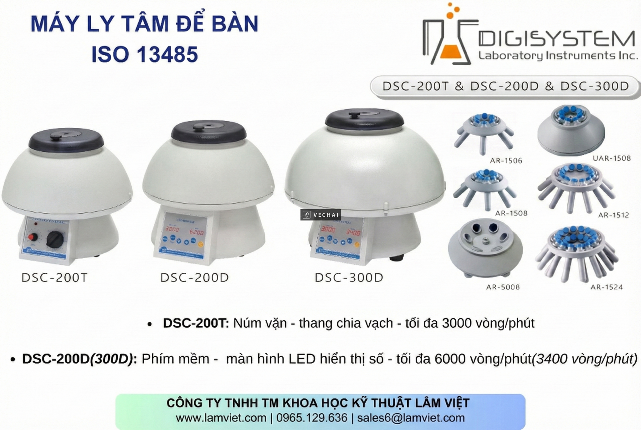 Máy ly tâm Digisystem