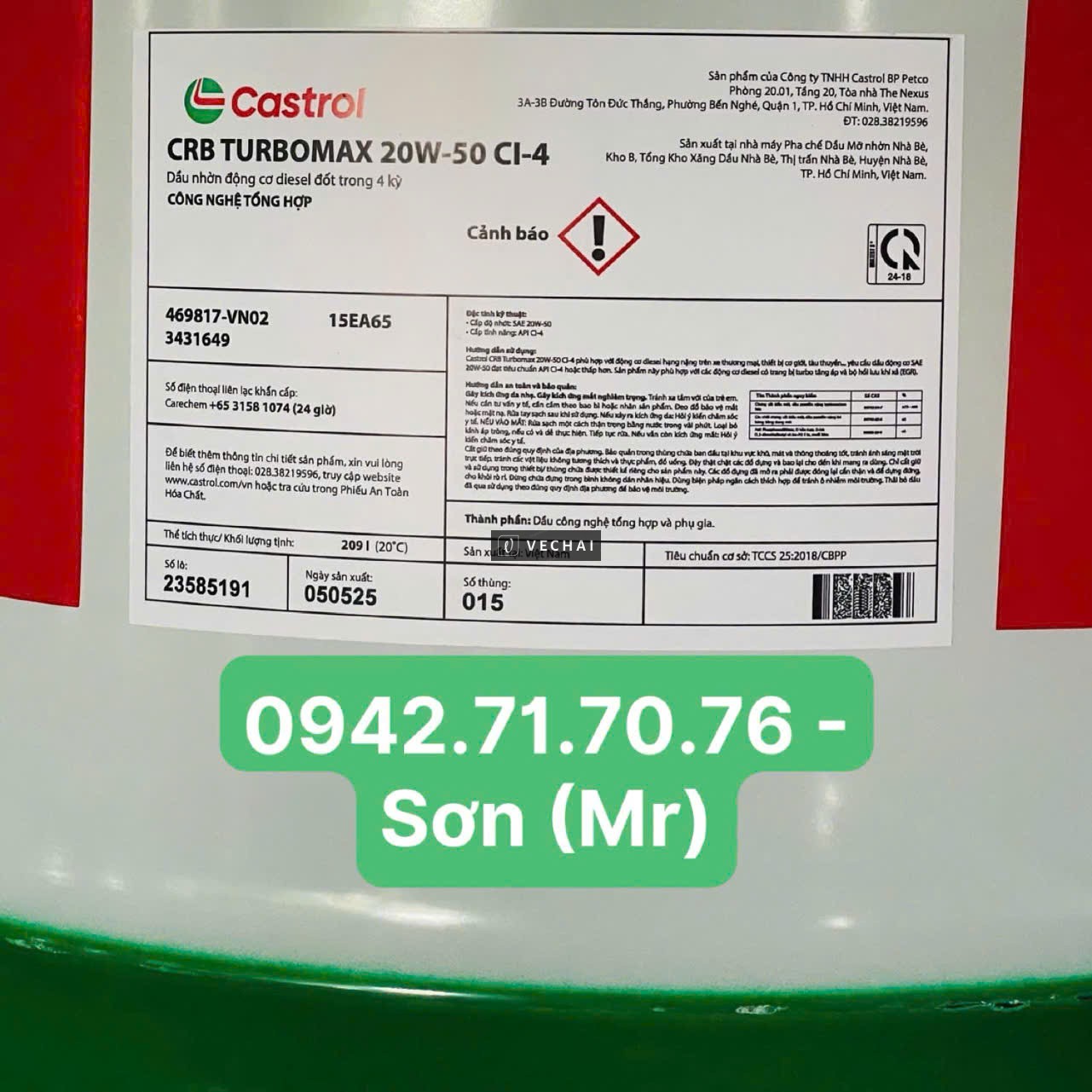 Đại lý bán nhớt Castrol chính hãng tại Bình Dương