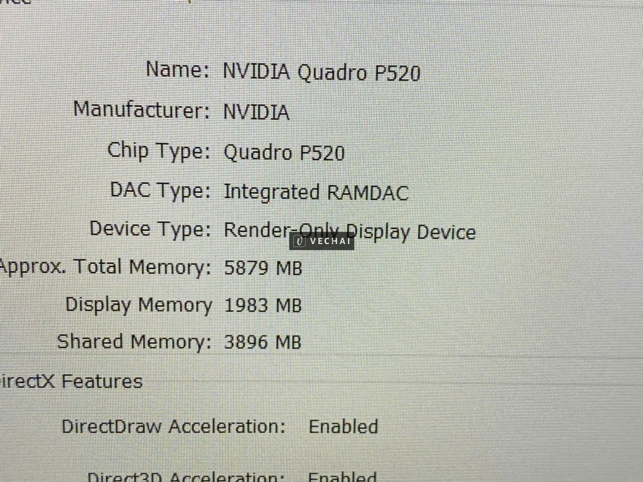 Laptop Dell Precision 3550 Cpu I5 10310U. Ram 8G. SSD 256G. VGA RỜI. 15''6 FHD