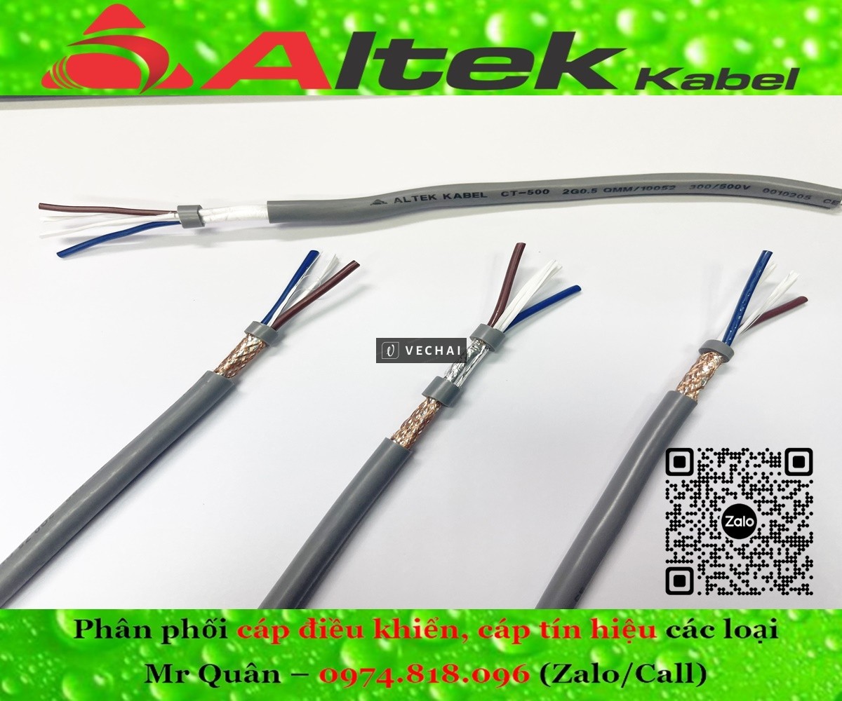 Altek Kabel: Cáp tín hiệu 2 lõi 0.75 bọc kim chống nhiễu