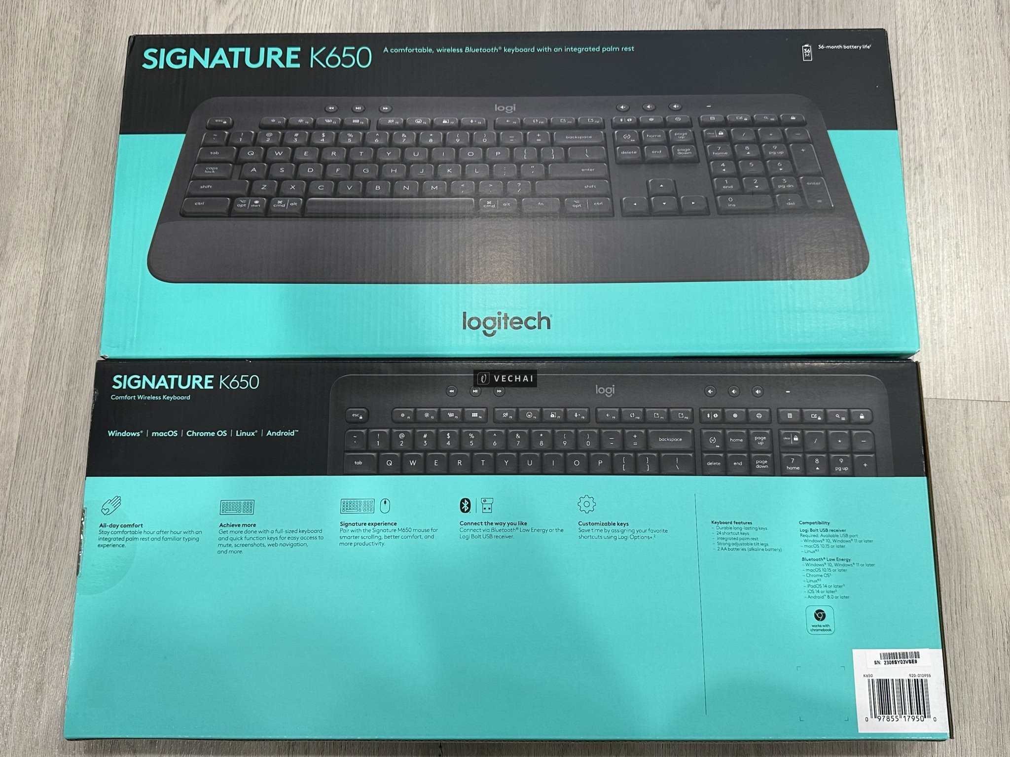 Bàn phím Logitech K650 chưa unbox, giá 699k
