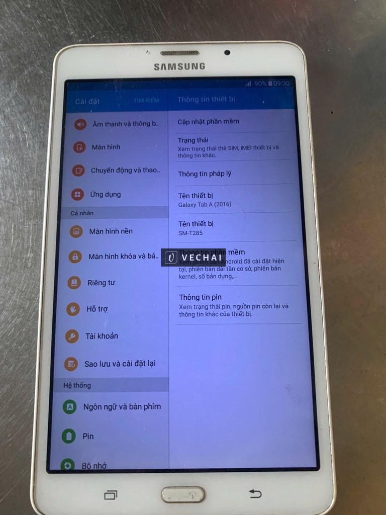 Bán Xac samsung Tab A t285