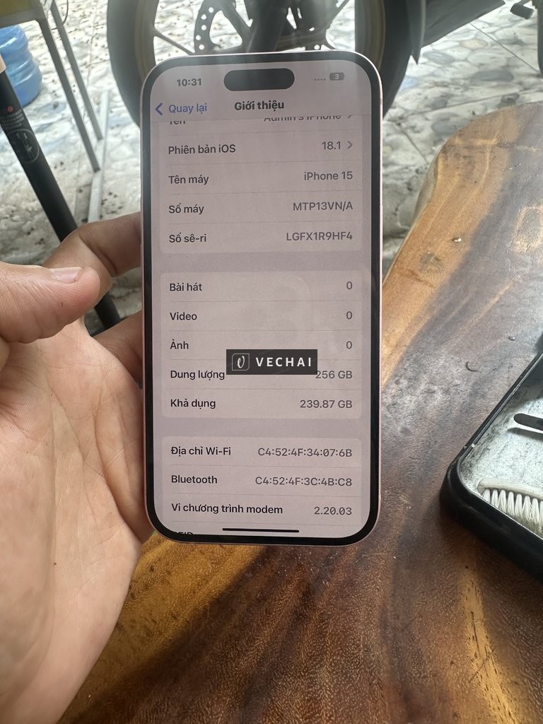 Bán Iphone 15-256 hồng 99 Việt Nam!