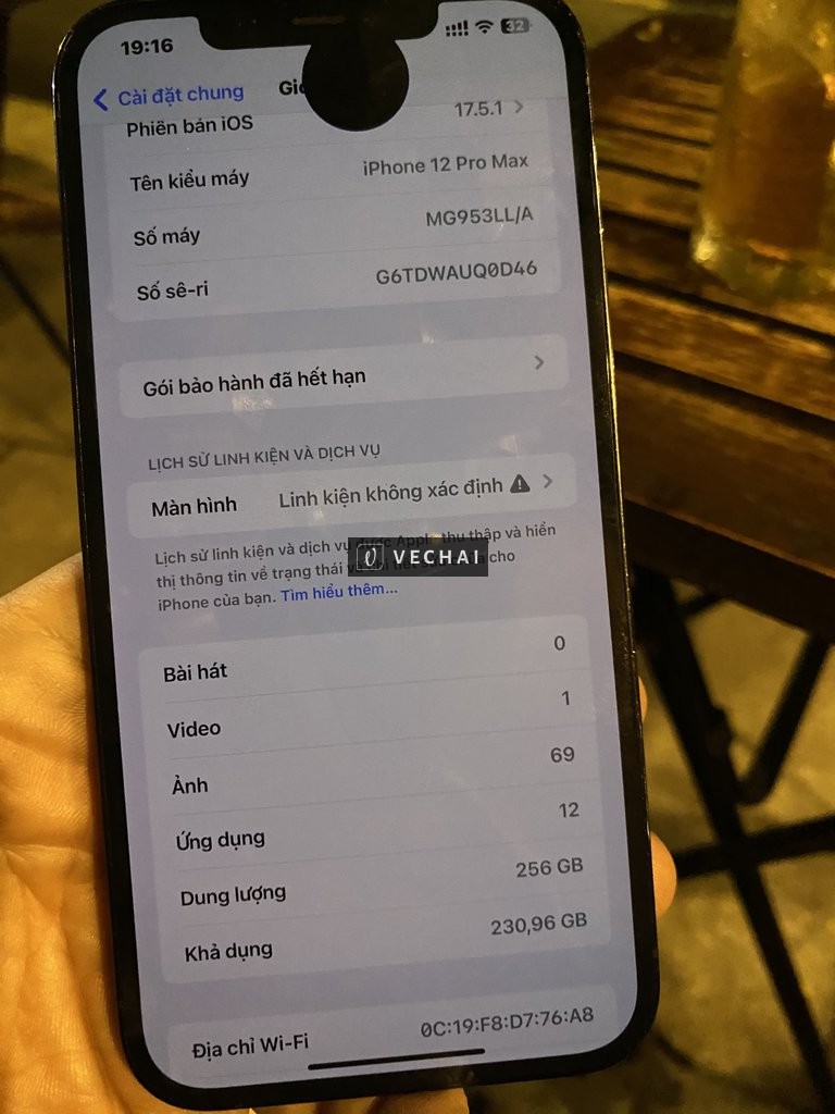 Bán cụm 12promax 256gb