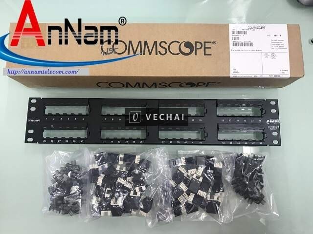 Thanh đấu nối Patch Panel COMMSCOPE AMP Cat5/Cat6/CAT6A  24,48 cổng có sẵn hàng