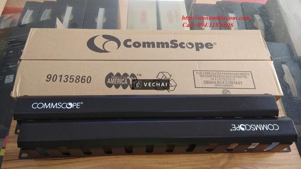 Thanh đấu nối PATCH PANEL COMMSCOPE AMP Cat6 48 Cổng mã 1375015-2, patch panel Cat6A chống nhiễu